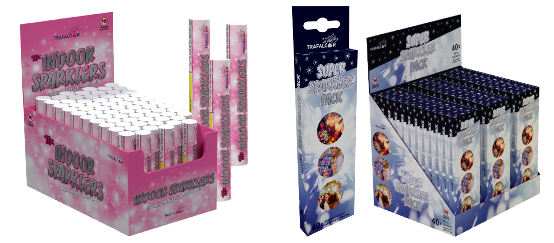 Indoor and outdoor small sparkler packaging